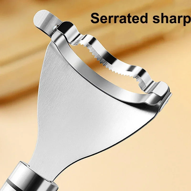 "Stainless Steel Corn Peeler Stripper Shaver Cutter - Kitchen Gadget Tool"