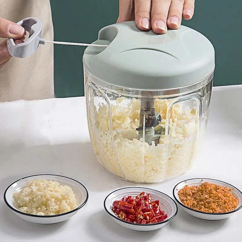 "3-in-1 Manual Food Chopper Set"