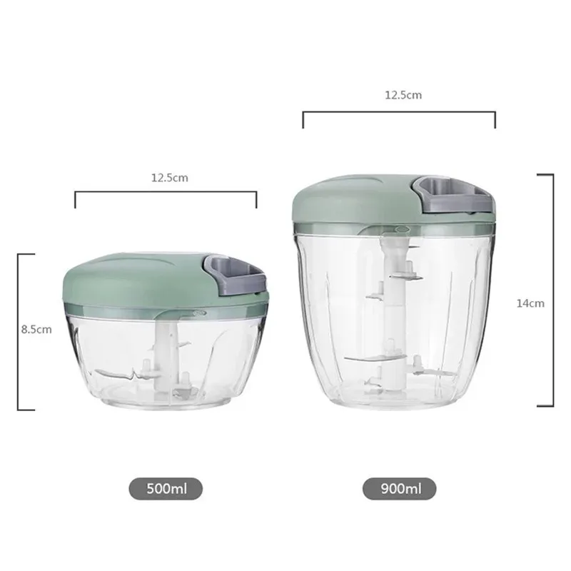 "3-in-1 Manual Food Chopper Set"