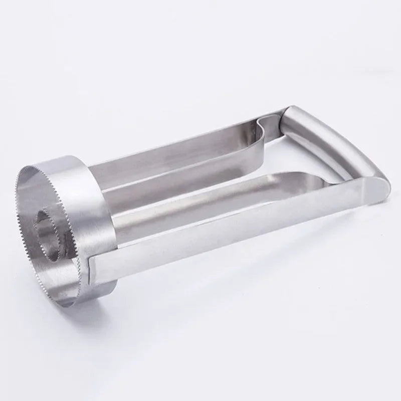 "Stainless Steel Pineapple Peeler & Cutter - Home Kitchen Fruit Tool"