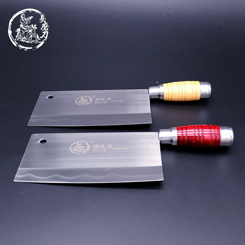 "Handmade Chinese Forged Chef Knife - Razor Sharp Blade, Wide Butcher Knife for Meats, Fish, and Veggies"