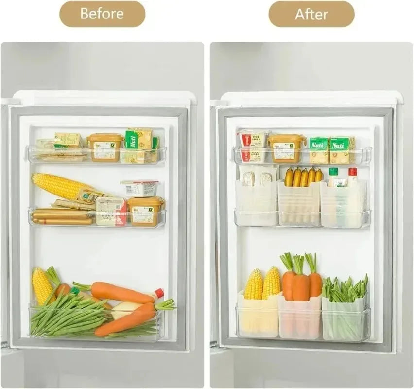 "5-Piece Refrigerator Fresh Food Storage Organizer Set"