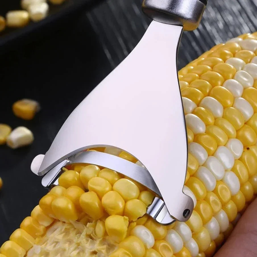 "Stainless Steel Corn Peeler Stripper Shaver Cutter - Kitchen Gadget Tool"