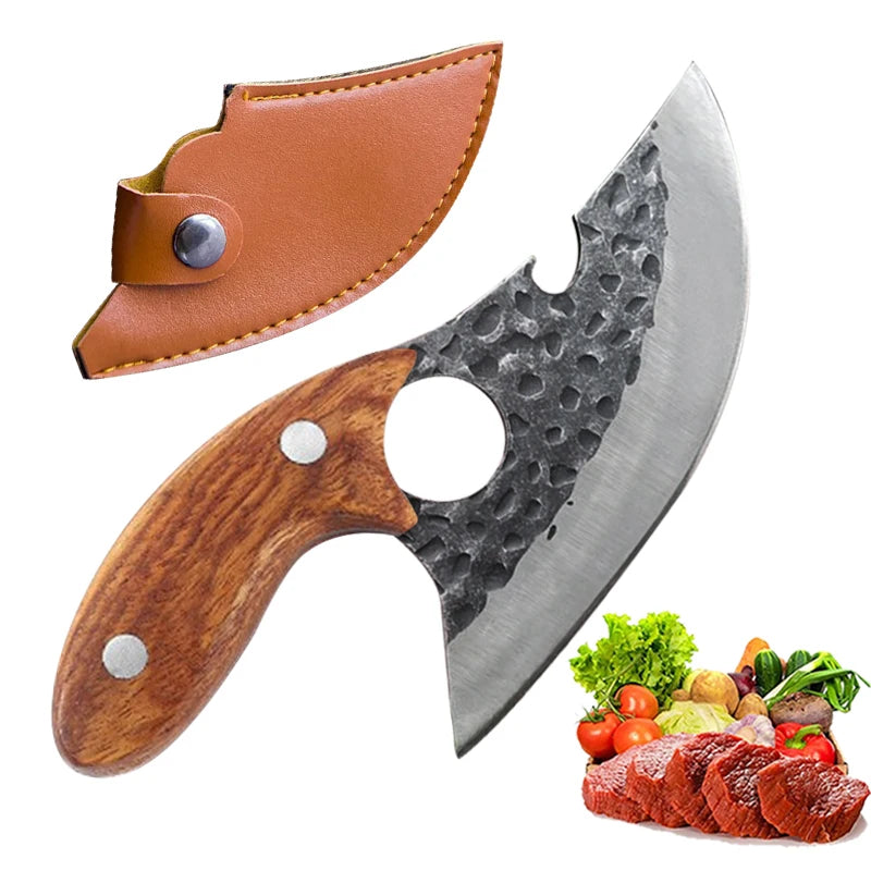 "Ultimate All-in-One Stainless Steel Kitchen Knife - Perfect for Cooking and BBQ!"