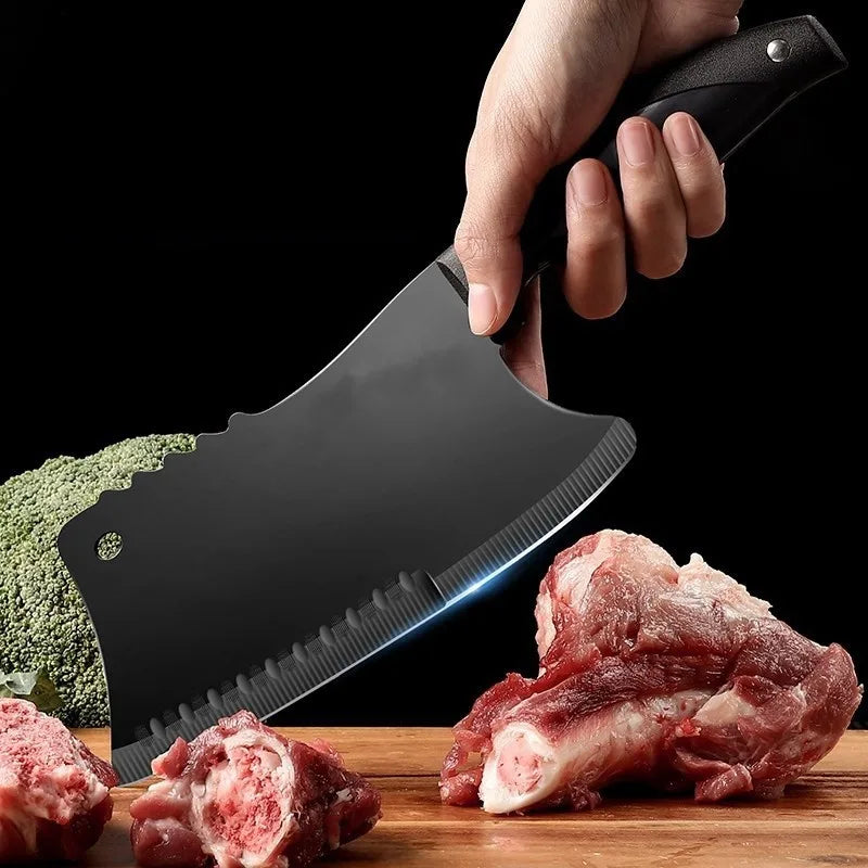 "Ultimate High Hardness Chef Knife Set for Precision Cutting - Ideal for Chopping Bones, Meats, Fish, and Vegetables!"